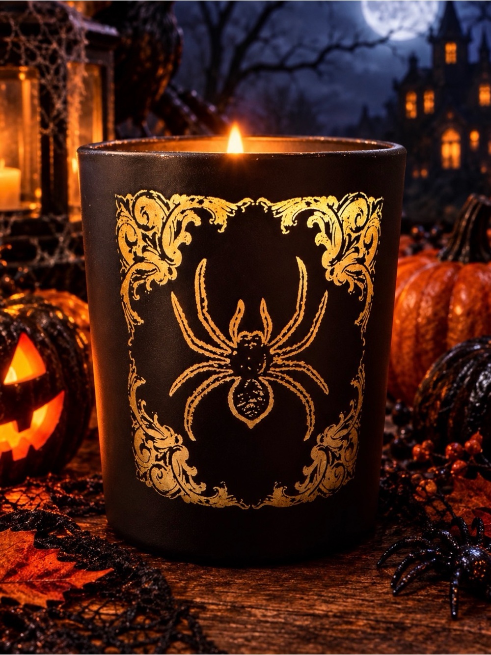 New Halloween Votive Soy Candle, 3oz. Salted Caramel Milkshake